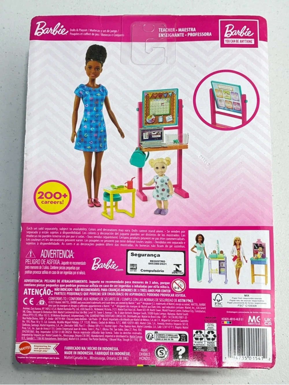 Barbie You Can Be Anything Careers Teacher Playset Black Doll AA NRFB